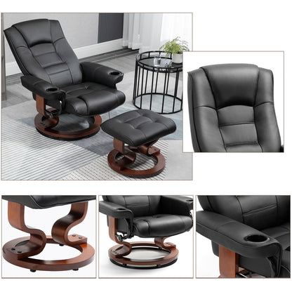 Fauteuil inclinable AVAWING avec repose-pieds pivotant