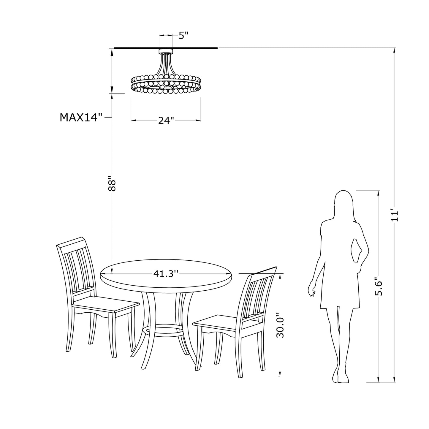 Plafonnier semi-encastré Elvira à 8 lumières en forme de roue de chariot avec cristaux