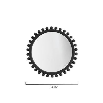 Miroir rond en bois naturel Alden Décor Orion