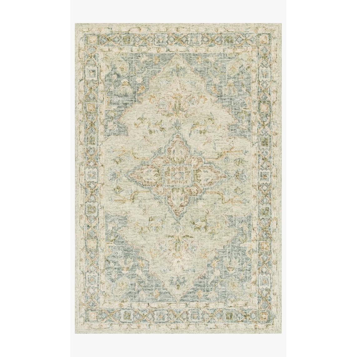 Tapis en laine traditionnel à mosaïque, noué à la main, Alexander Home