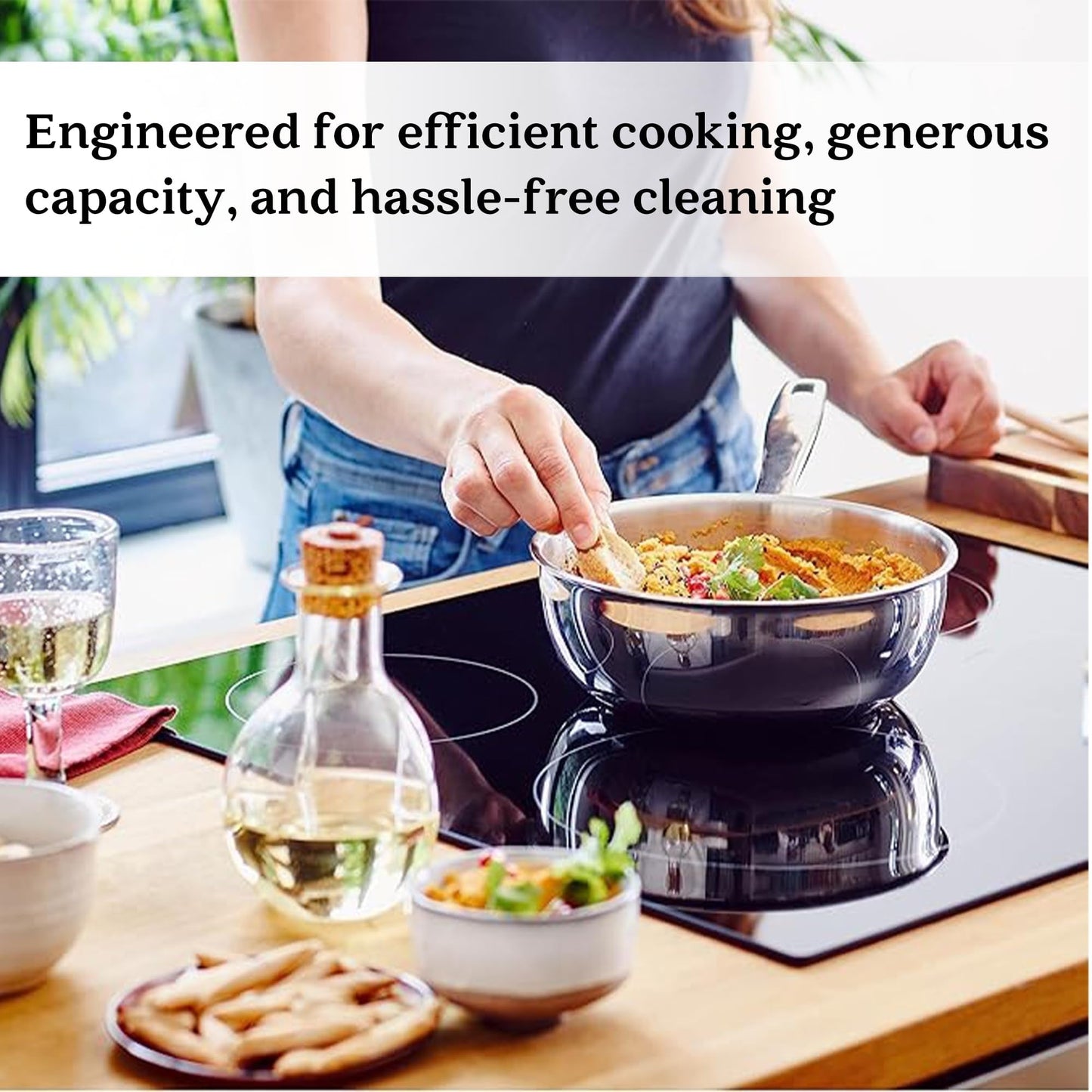 Casserole Alva Maestro en acier inoxydable 5 plis - 1,6 L. Non toxique