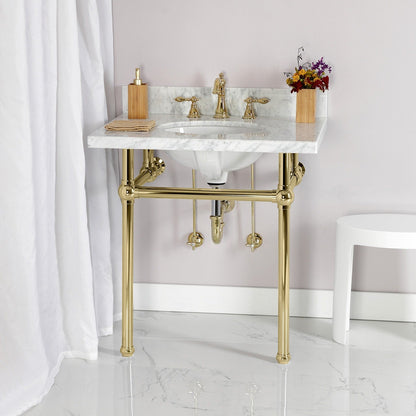 Robinet de salle de bain à entraxe large de style classique américain