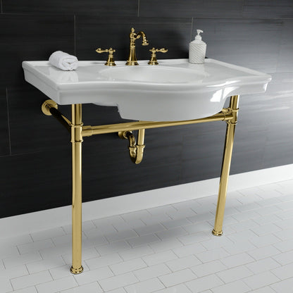 Robinet de salle de bain à entraxe large de style classique américain