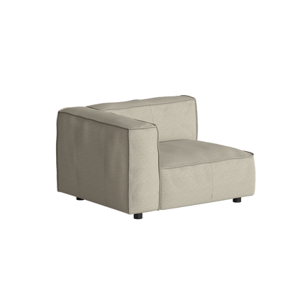 Canapé sectionnel doux en forme de L avec méridienne