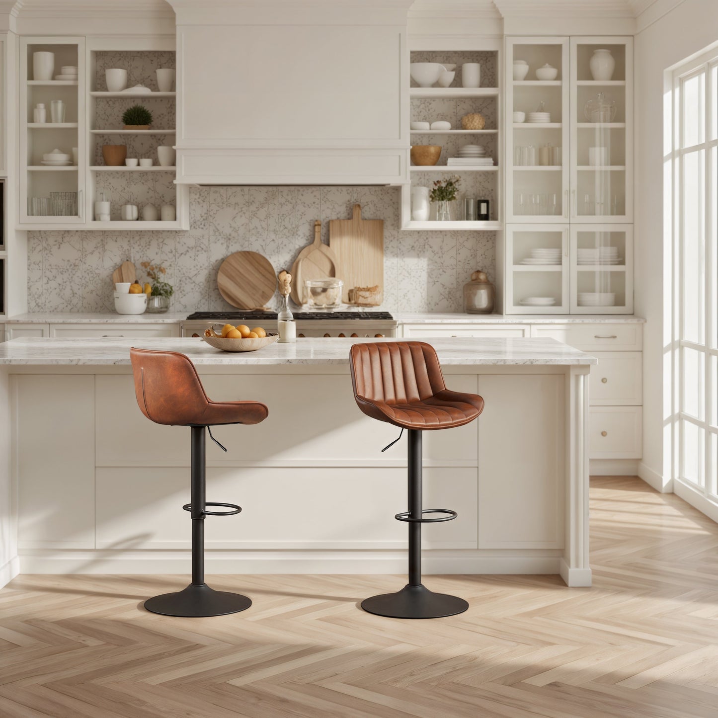 Tabouret de bar pivotant à hauteur réglable Art Leon, lot de 2