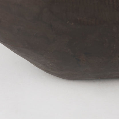 Bol oblong extra large Athena en bois recyclé noir-brun - 26,0 cm (L) x 10,0 cm (l) x 7,0 cm (H)