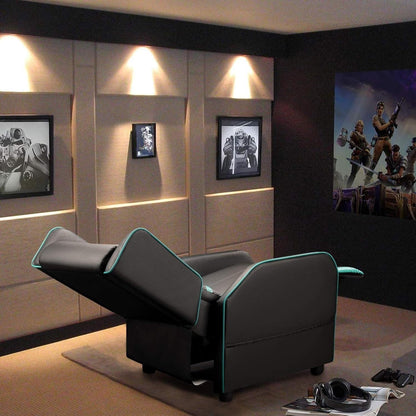 Fauteuil inclinable ergonomique BOSSIN en cuir PU pour le jeu, une place, pour le salon