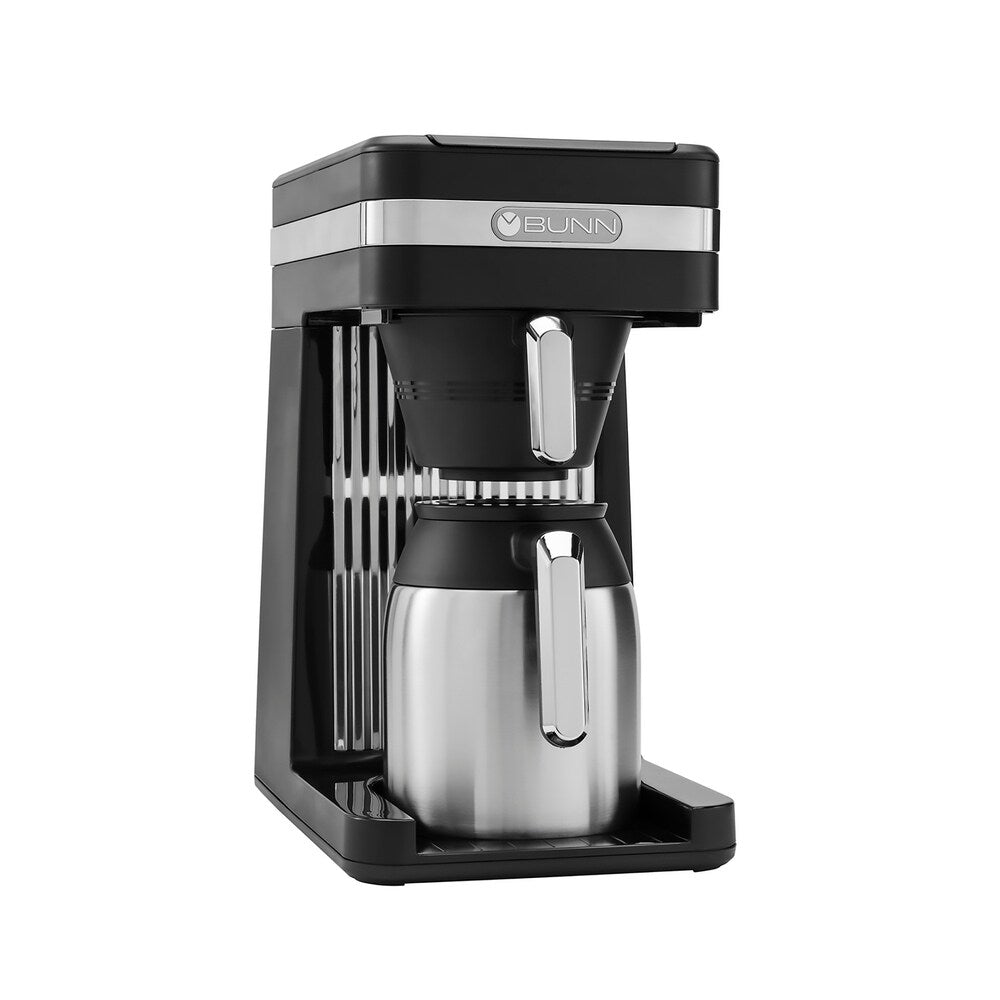 Cafetière BUNN Speed ​​Brew CSB3T 10 tasses, noire et argentée