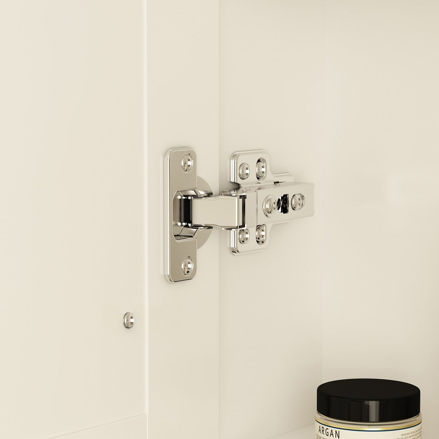 Armoire à pharmacie murale blanche avec miroir LED antibuée 6000K