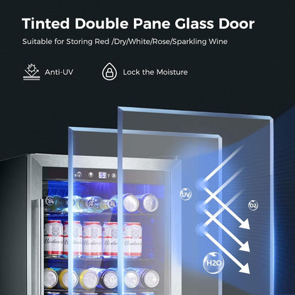 Réfrigérateur à boissons - Mini-réfrigérateur de 145 canettes