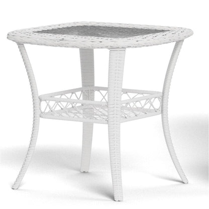 Ensemble de patio pivotant en osier blanc Biloxi Outdoor (3 pièces)