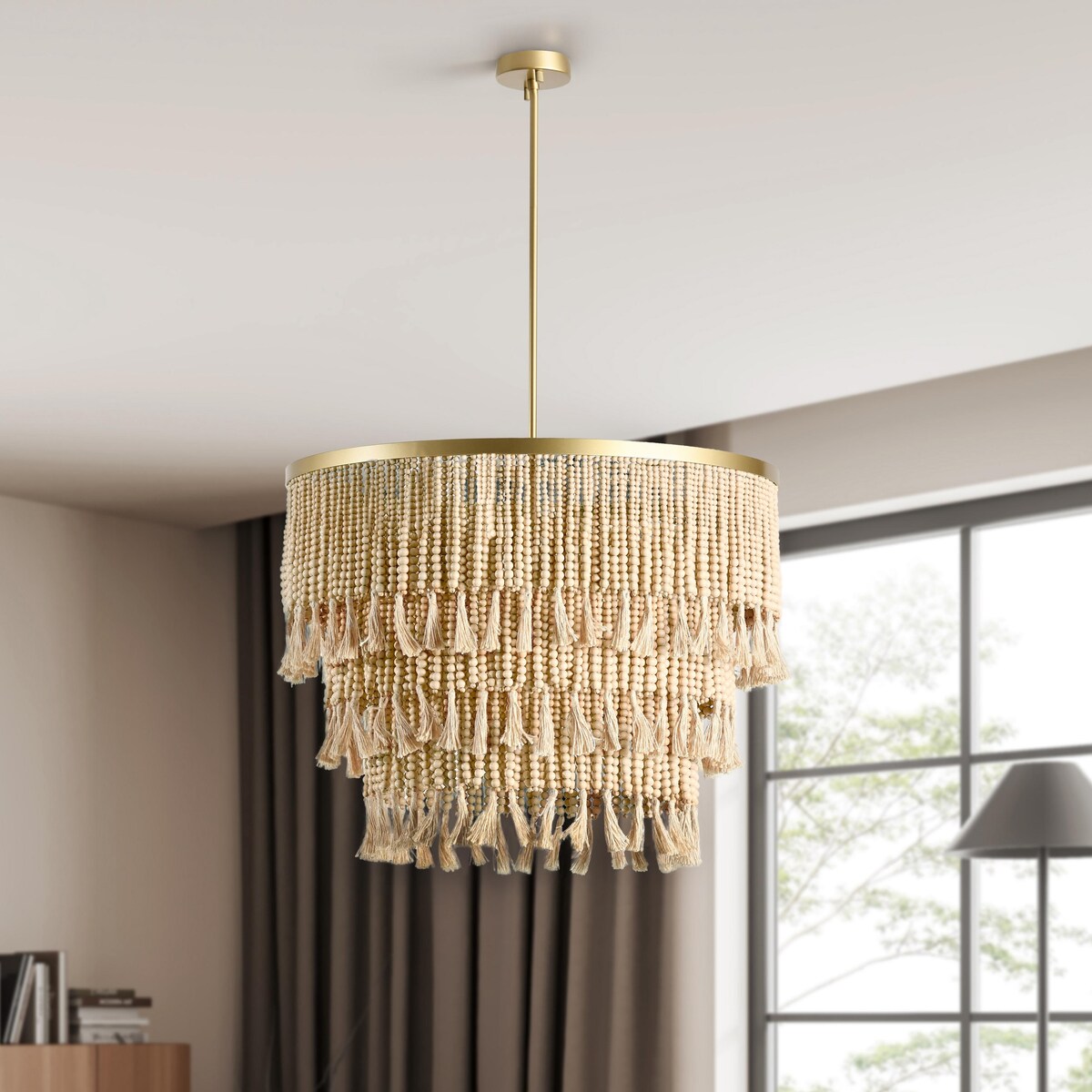 Lustre Brittany Natural Beaded de Kosas Home