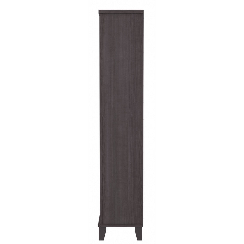 Bibliothèque haute à 5 étagères Bush Furniture Somerset avec étagères réglables