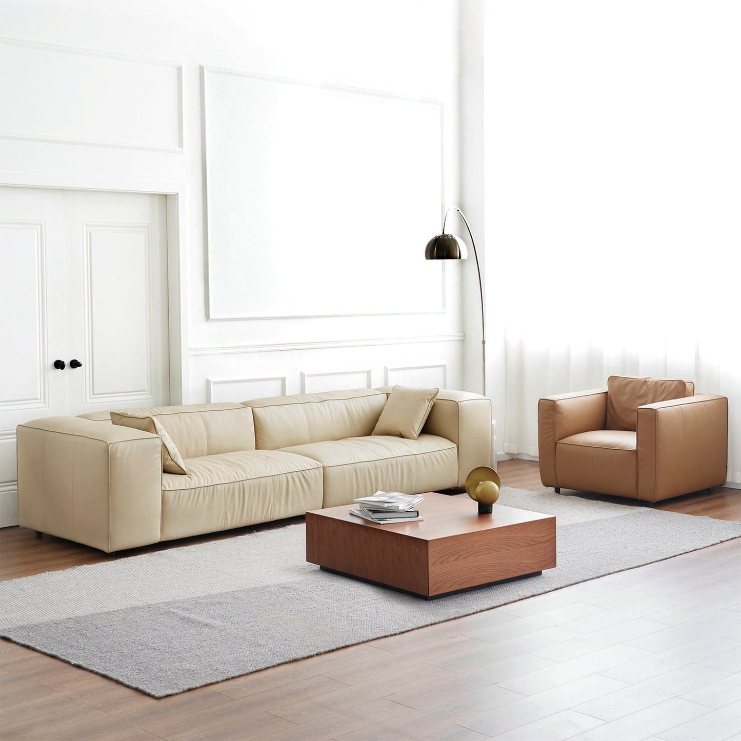 Canapé Butter avec accoudoirs larges et moelleux - 5 places