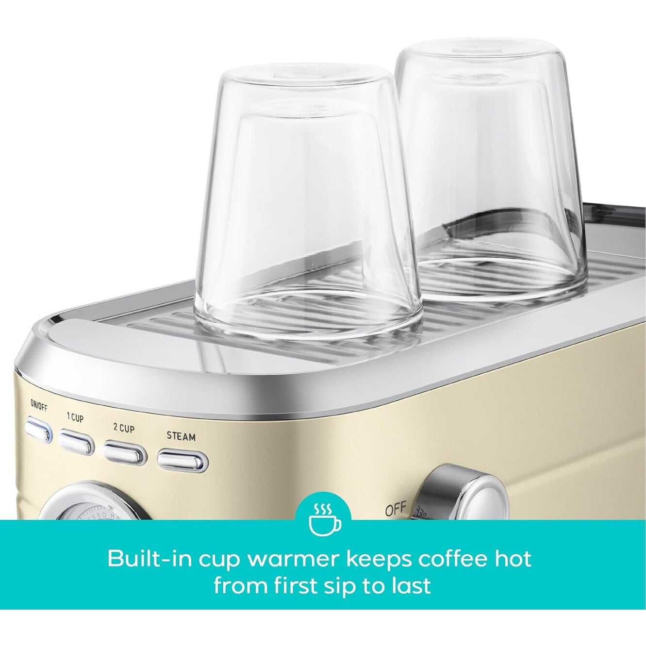 Machine à expresso CASABREWS CM5418 20 bars avec buse vapeur et mousseur à lait