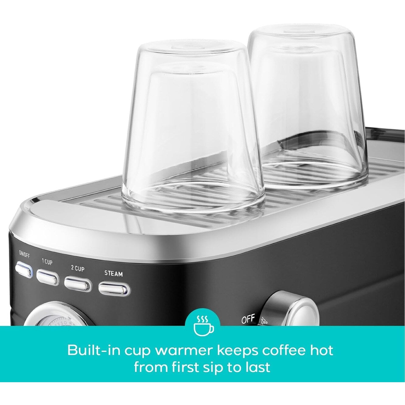 Machine à expresso CASABREWS CM5418 20 bars avec buse vapeur et mousseur à lait