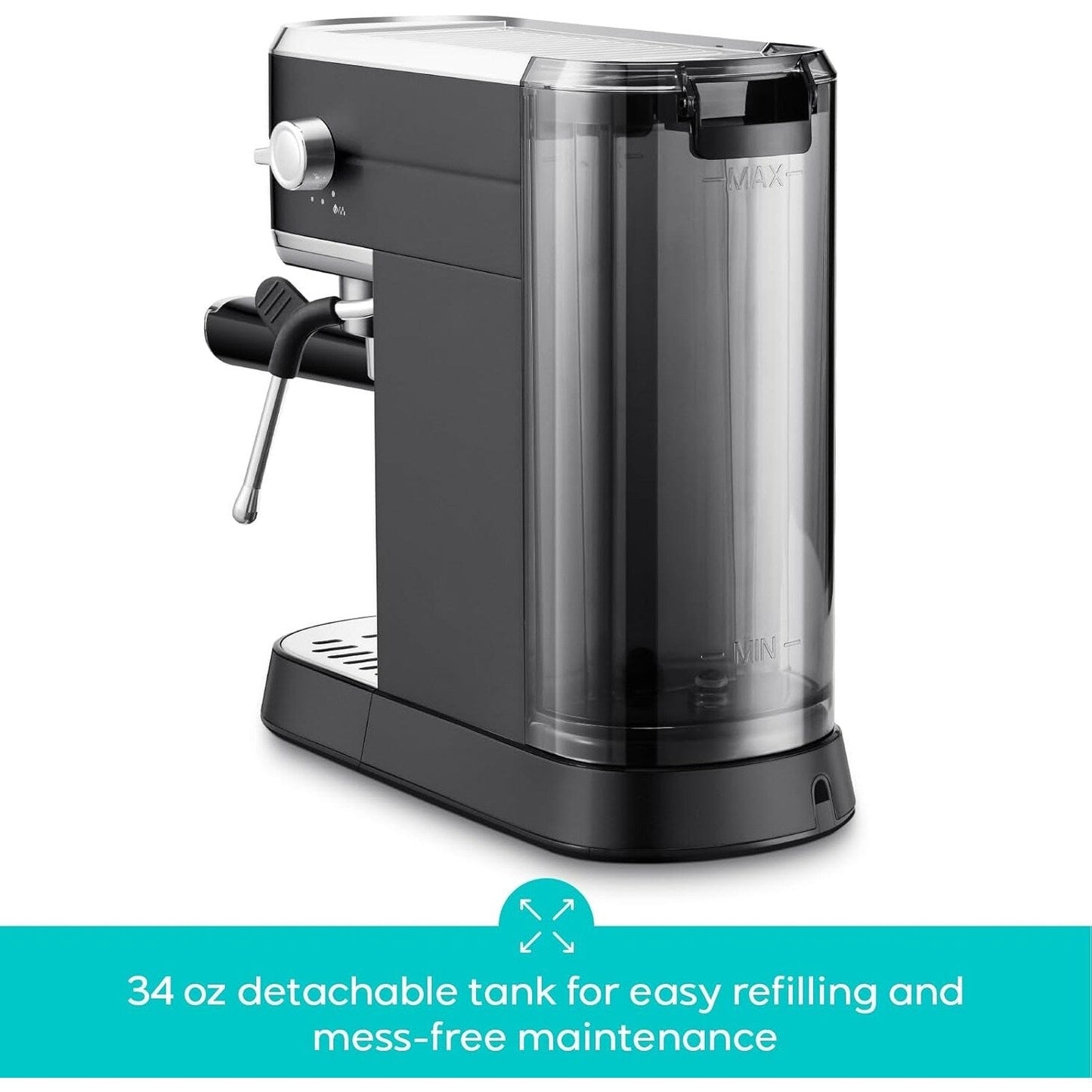 Machine à expresso CASABREWS CM5418 20 bars avec buse vapeur et mousseur à lait