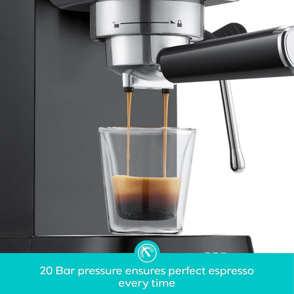 Machine à expresso CASABREWS CM5418 20 bars avec buse vapeur et mousseur à lait