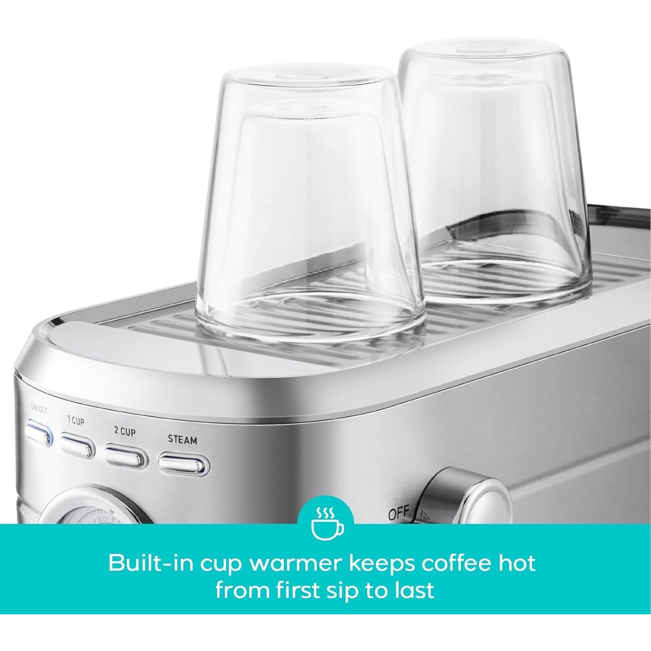 Machine à expresso CASABREWS CM5418 20 bars avec buse vapeur et mousseur à lait