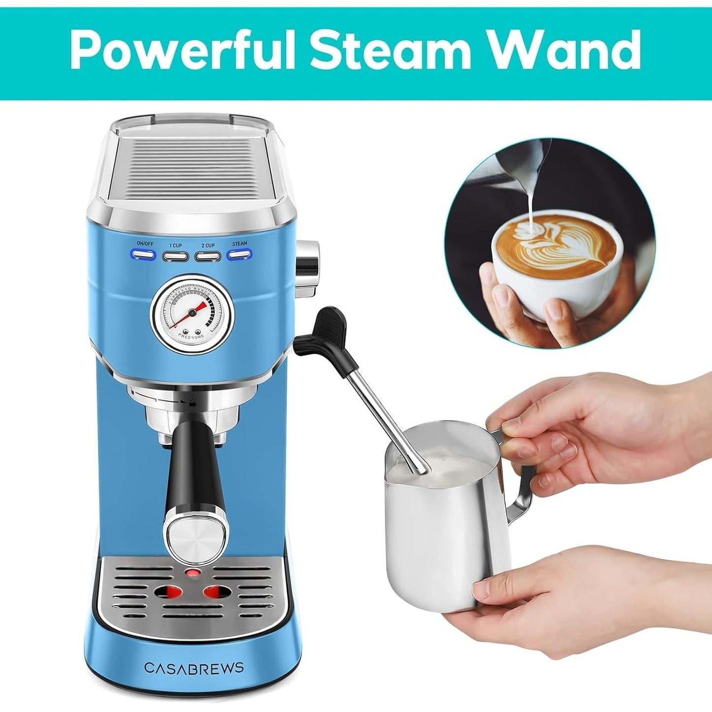 Machine à expresso CASABREWS CM5418 20 bars avec système de mousse de lait - Non disponible