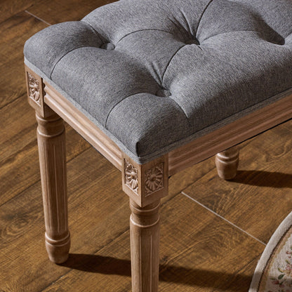 Tabouret de coiffeuse et repose-pieds rembourrés style vintage français CO-Z