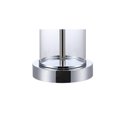 Lampe de table LED moderne et contemporaine Cabell 21 en verre, rechargeable par USB, finition bronze huilé (lot de 2) par JONATHAN Y