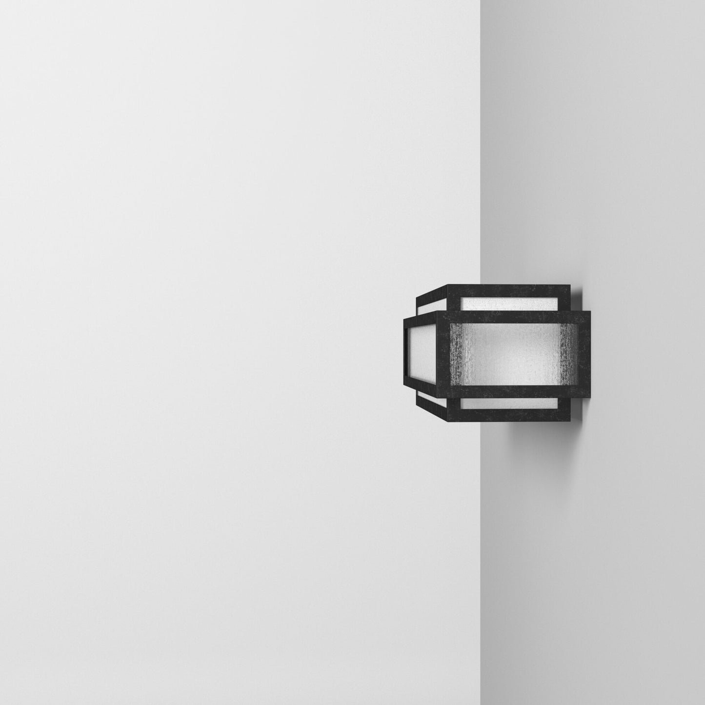 Lavery Camden Square Lampe de salle de bain 3 lumières en verre vieilli au charbon et bullé