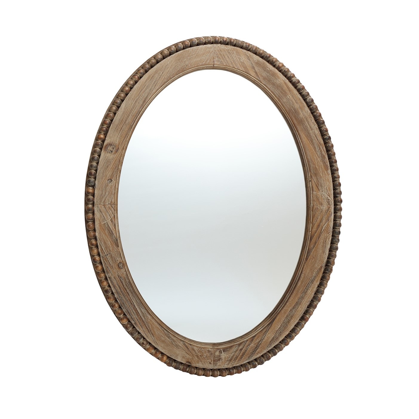 Miroir mural ovale Cameo encadré en bois, 81 cm (32 po), miroir de salle de bain - 81 cm (31,89 po) H x 61 cm (24 po) L x 3,2 cm (1,26 po) P