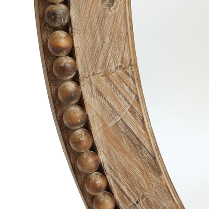 Miroir mural ovale Cameo encadré en bois, 81 cm (32 po), miroir de salle de bain - 81 cm (31,89 po) H x 61 cm (24 po) L x 3,2 cm (1,26 po) P