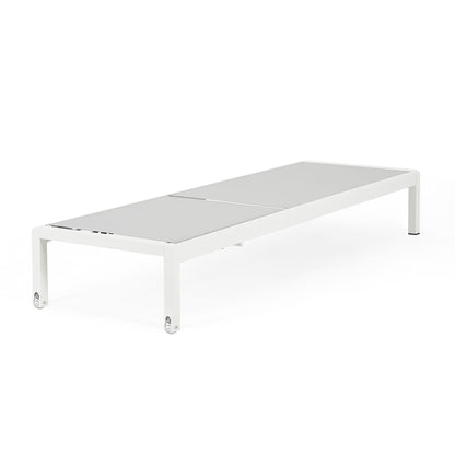 Chaises longues d'extérieur en aluminium Cape Coral (lot de 2) par Christopher Knight Home - 77,56 cm (P) x 25,20 cm (L) x 11,80 cm (H)