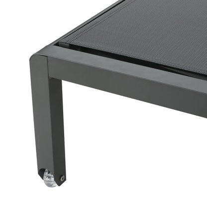 Chaises longues d'extérieur en aluminium Cape Coral (lot de 2) par Christopher Knight Home - 77,56 cm (P) x 25,20 cm (L) x 11,80 cm (H)