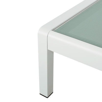 Chaises longues d'extérieur en aluminium Cape Coral (lot de 2) par Christopher Knight Home - 77,56 cm (P) x 25,20 cm (L) x 11,80 cm (H)