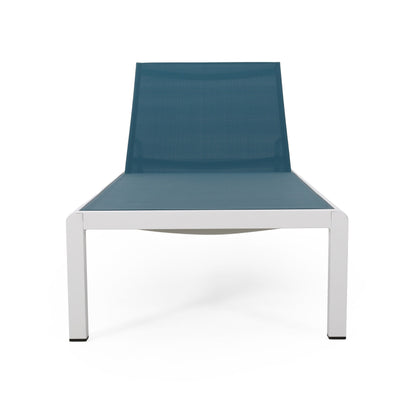 Chaises longues d'extérieur en aluminium Cape Coral (lot de 2) par Christopher Knight Home - 77,56 cm (P) x 25,20 cm (L) x 11,80 cm (H)