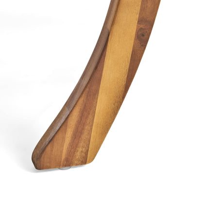 Ensemble de salle à manger d'extérieur 5 pièces en bois d'acacia Captef par Christopher Knight Home