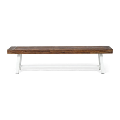 Banc d'extérieur en bois d'acacia Carlisle par Christopher Knight Home