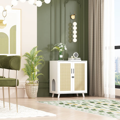 Bac à litière pour chat, niche pour chat, table d'appoint, armoire à porte, bibliothèque