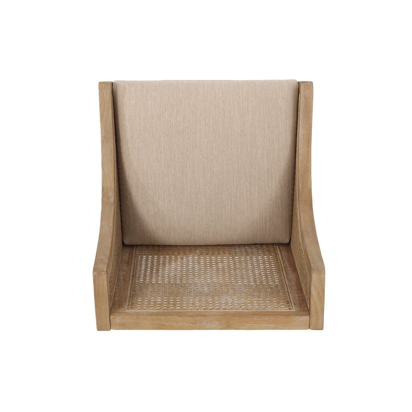 Tabourets de comptoir Christopher Knight Home Cataldo en tissu, bois et rotin, 65 cm (ensemble de 2)