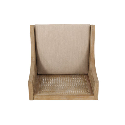 Tabourets de comptoir Christopher Knight Home Cataldo en tissu, bois et rotin, 65 cm (ensemble de 2)