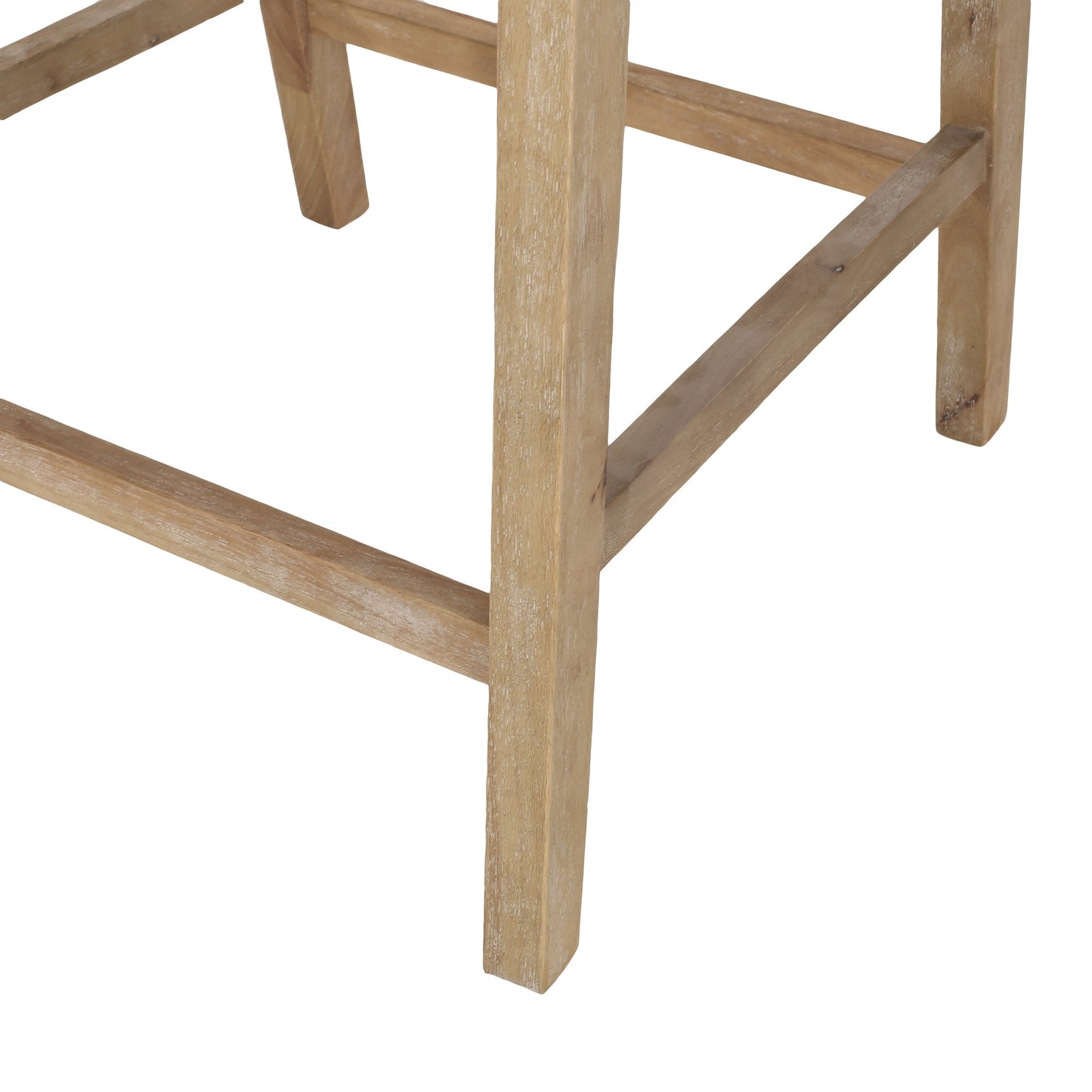 Tabourets de comptoir Christopher Knight Home Cataldo en tissu, bois et rotin, 65 cm (ensemble de 2)
