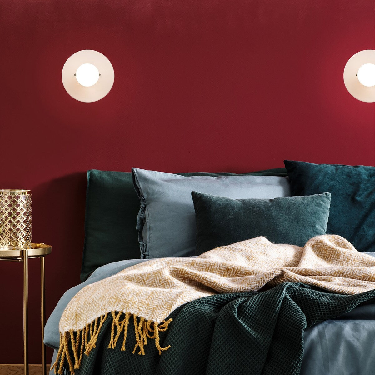 Applique murale en céramique en forme de disque