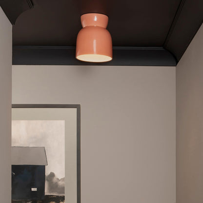 Plafonnier en céramique en forme de sablier