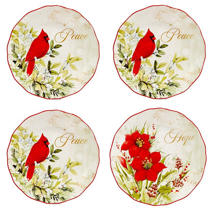 Service de table 16 pièces Certified International Winter's Medley, pour 4 personnes