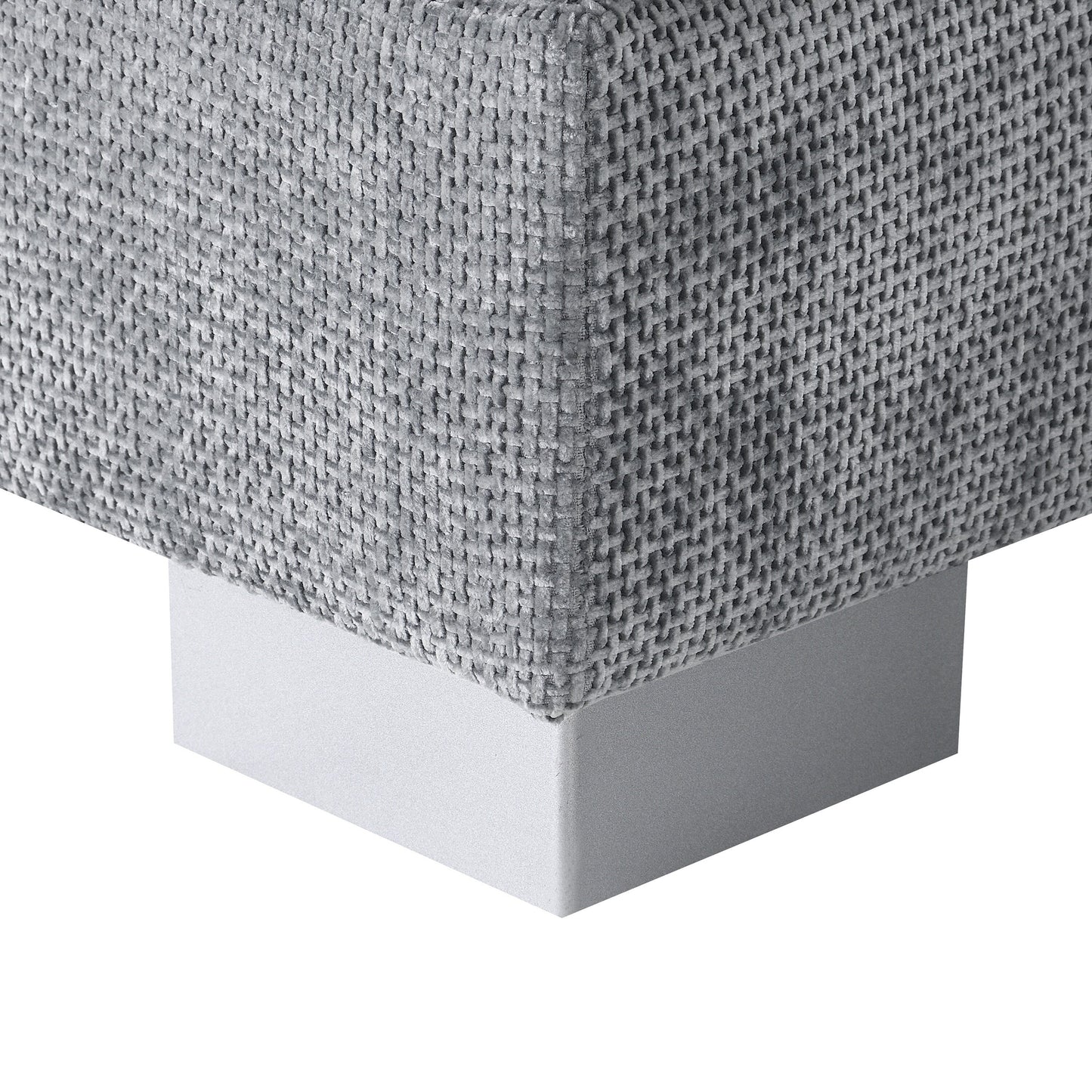 Canapé d'angle Cloud, ensemble de canapé de luxe en forme de L avec 2 coussins offerts, mobilier d'intérieur 4 places en chenille avec méridienne surdimensionnée