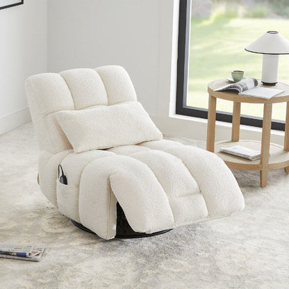 Fauteuil inclinable électrique Cole pivotant avec soutien lombaire