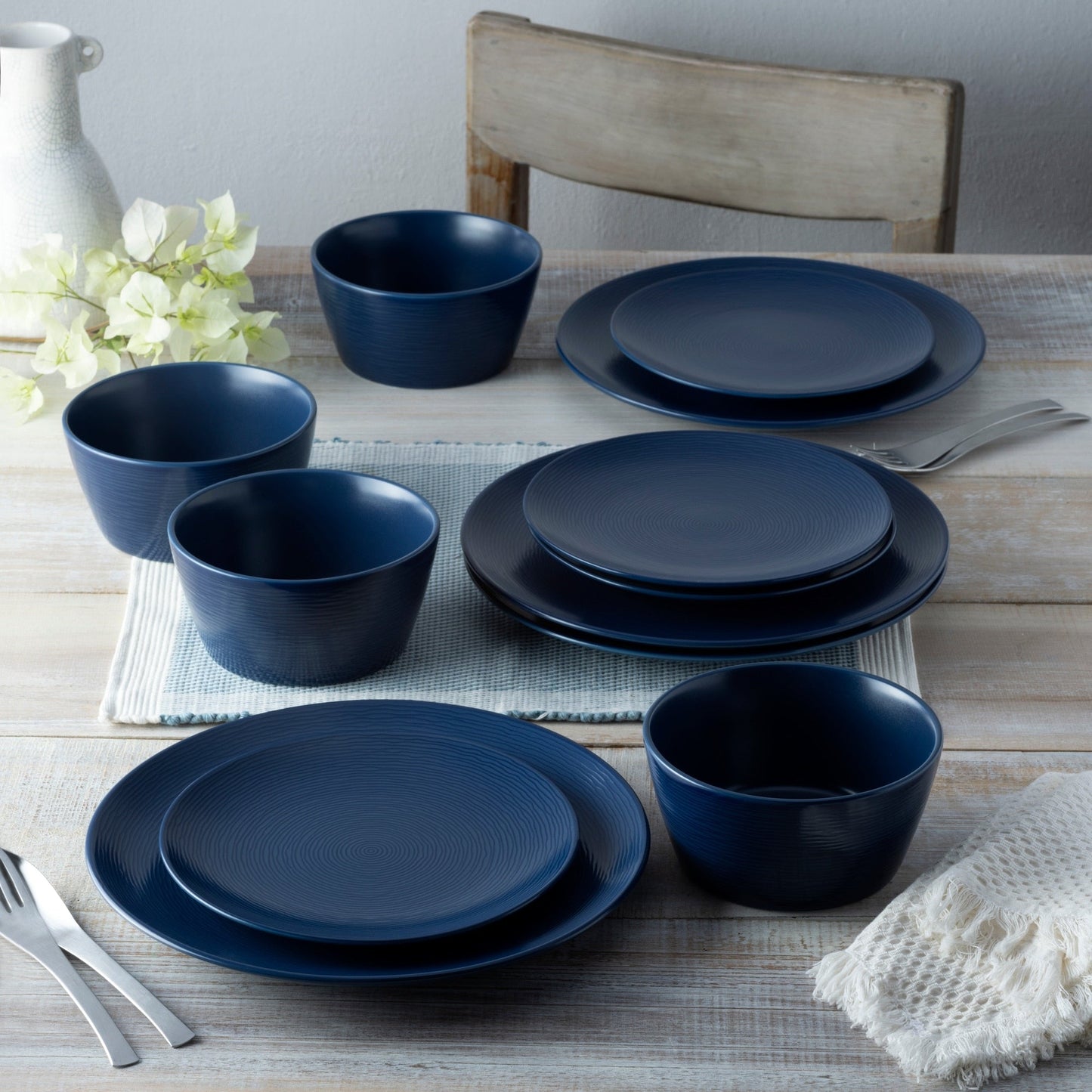 Service de table Noritake Colorscapes Swirl 12 pièces, pour 4 personnes