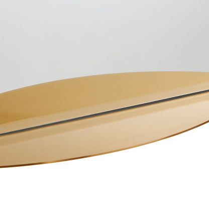 Miroir mural arqué en métal Concord avec étagère par iNSPIRE Q Bold