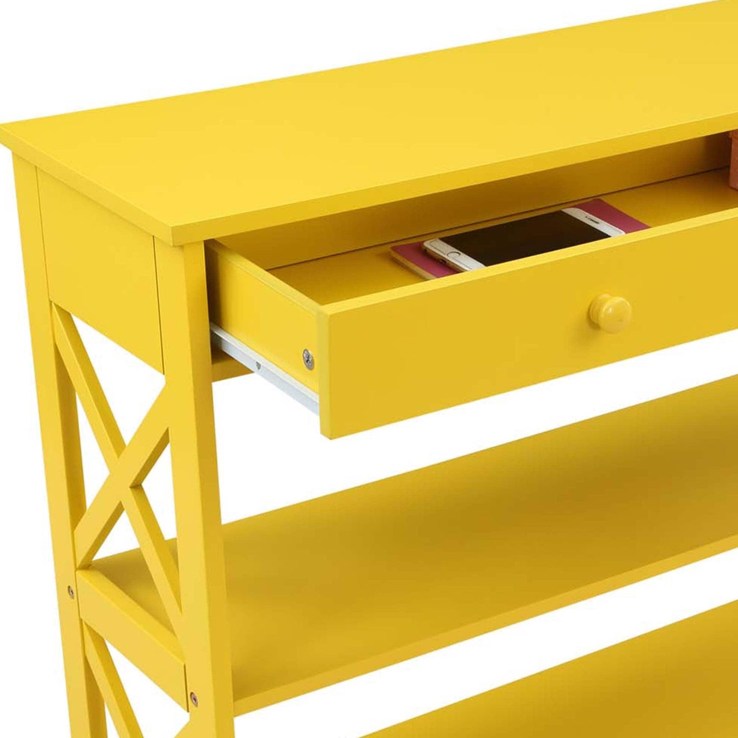 Console Oxford à 1 tiroir avec étagères de Convenience Concepts