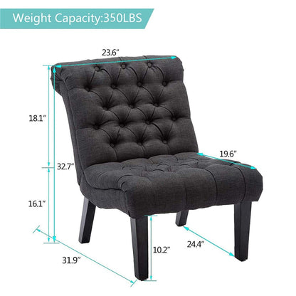 Chaise longue rembourrée, fauteuil d'appoint pour chambre à coucher et salon