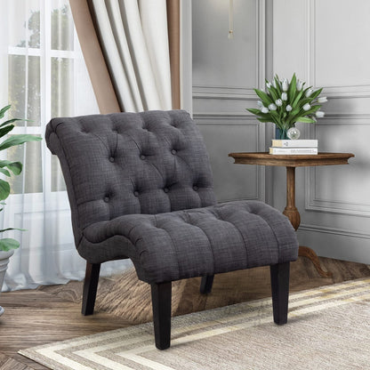 Chaise longue rembourrée, fauteuil d'appoint pour chambre à coucher et salon