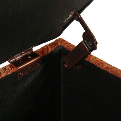 Banc de rangement rembourré Copper Grove Muscari avec garniture cloutée